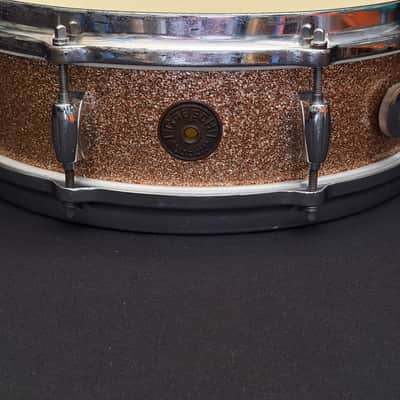 Immagine Gretsch Broadcaster X4175 "Max Roach" Progressive Jazz 14" x 4" snare drum 1960's - Champagne Sparkle - 2