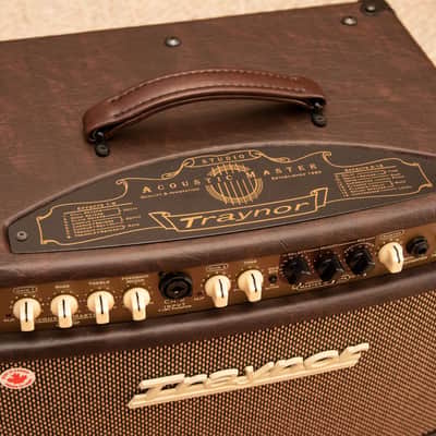 Traynor AM Studio 65w Vintage Brown Leatherette 2-Channel Stereo Acoustic Amp image 3