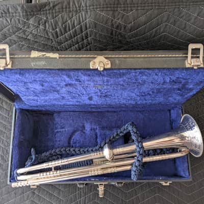 RON COLLIER ULTRA-RARE 'OLD GUARD' FIFE & DRUM CORPS CEREMONIAL TRUMPET w/CASE #4 image 4