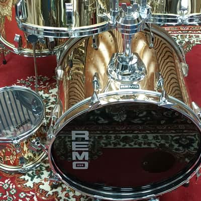 Remo Acousticon Kit In Mirror Gold – 20″, 16″,14″,13″,12″&10″ image 3