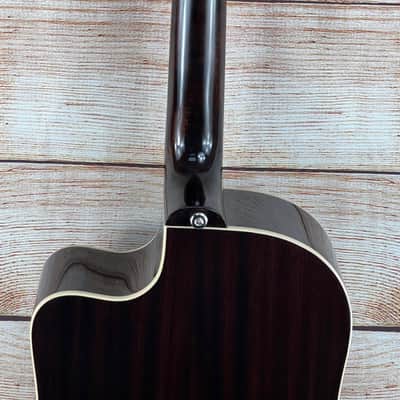 Epiphone Inspired by Gibson J-45 EC Acoustic-Electric Guitar - Aged Vintage Sunburst - copy image 8