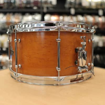 Pre-Owned Reverie Drum Co. 7x14" Birdseye Maple Snare Drum (Honey Maple) image 7