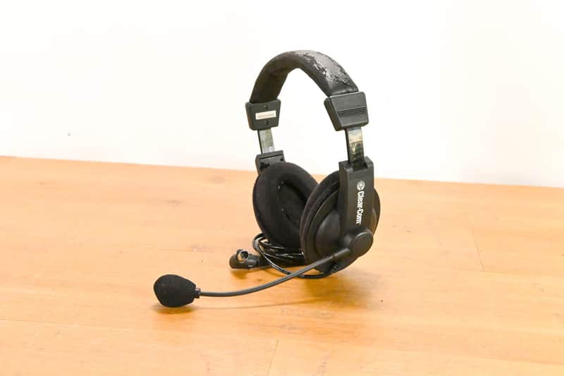 Clear-Com CC-30-MD4 Dual-Ear Intercom Headset with Mini DIN Connector CG01YL8 image 1