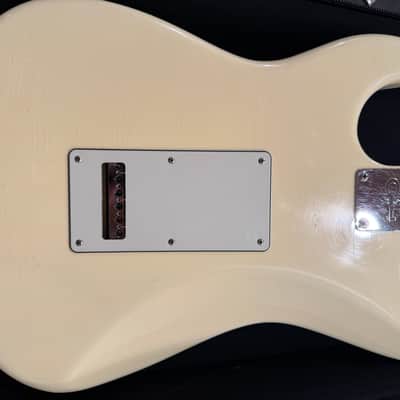 2025 G&L USA Custom Shop Icon Inspired Jimi Hendrix Legacy in Vintage White light Relic, reverse headstock, SSL2 pickups with Custom Shop Deluxe Gig Big! image 15