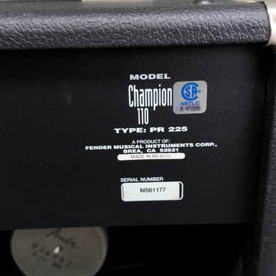 1990s Fender Champion 110 Guitar Amp Combo image 10