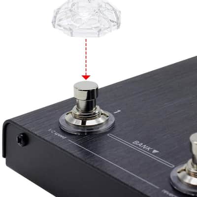 Hotone Karat Cap Transparent Footswitch Cover Switch Protector Stomp Knob Pedal Top image 2