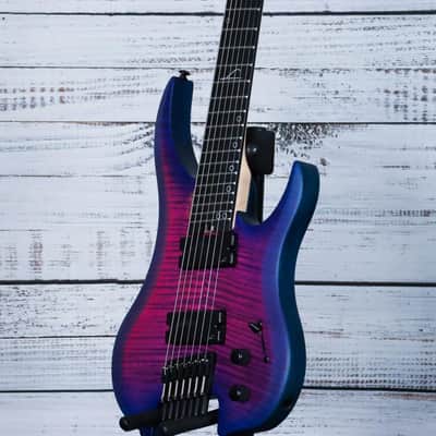 Legator Ghost G7FSS Multiscale Headless7-String Electric Guitar | Hyper Nova Blue image 5