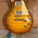 7.3lbs! Gibson Custom Shop M2M 1959 Les Paul Reissue r9 Chambered Golden Poppy Burst - Murphy Lab Ultra Light Aged