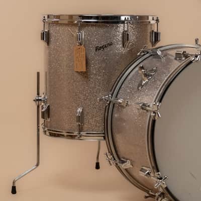 1960s Rogers Buddy Rich 'Headliner' Cleveland Era in Silver Sparkle - 14x20, 9x13, 16x16 image 7