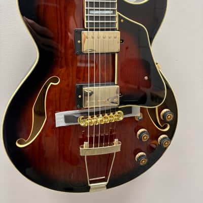 Ibanez Artcore Expressionist AG95QA 2026 - Dark Brown Sunburst image 1