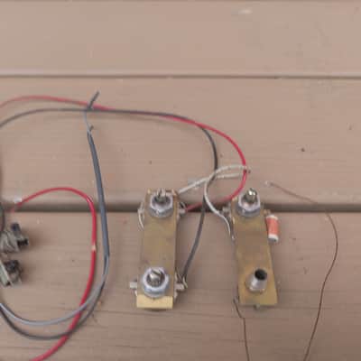 Vintage 1960's Framus Star Bass Wiring Harness! Pots, Jack, Switches! image 2