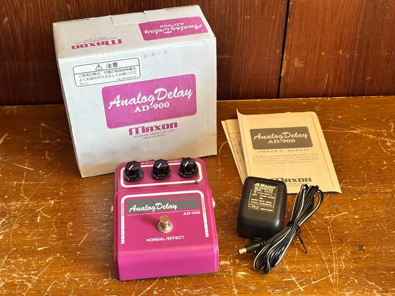 Maxon AD-900 Analog Delay Rare early model!! 2 x MN3005 w/ box power supply image 1