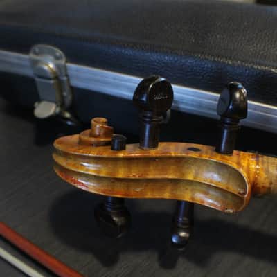 An Antique Antonius Stradivarius Nicolo Eberti Copy Full Size 4/4 Violin Bow & Case3 V image 6