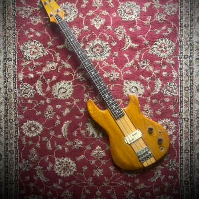 1981 Aria Pro II TSB-550 Tri Sound Bass Neck-Thru Ash Natural MIJ Matsumoku image 2