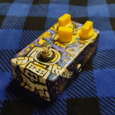 Joyo JF-25 Bright Day Overdrive Effects Pedal - Custom Purple Space Paint Job image 3