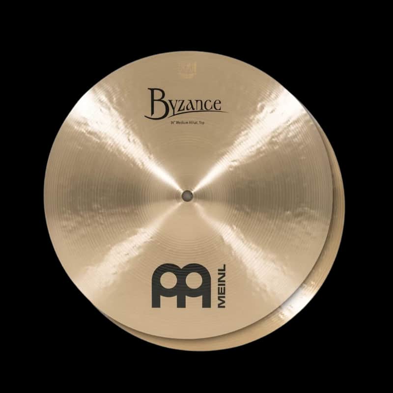 Meinl B14MH 14" Byzance Traditional Medium Hi Hat Pair image 1