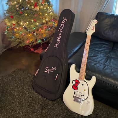 Fender Web Exclusive - Squier Hello Kitty Stratocaster - 2024 50th Anniversary Limited Edition, White image 1