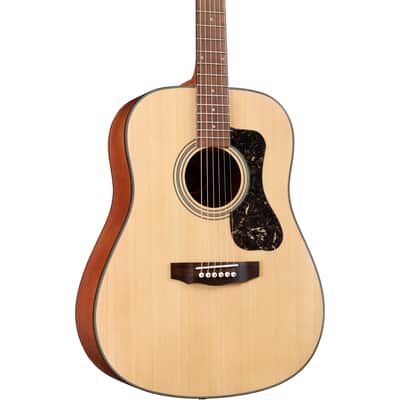 Guild D-340 Natural Dreadnought Acoustic Guitar - Solid Spruce Top image 7