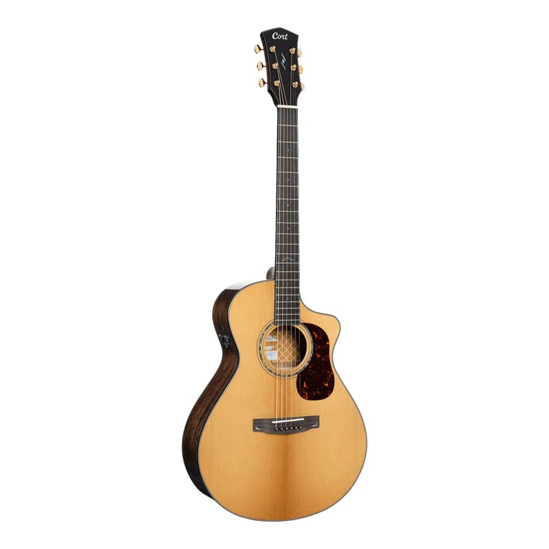 Cort GOLDMC6NAT Gold Series Torrefied Solid Sitka Spruce Top Modern Concert Body 6-String Acoustic-Electric Guitar w/Premium Gig Bag image 1