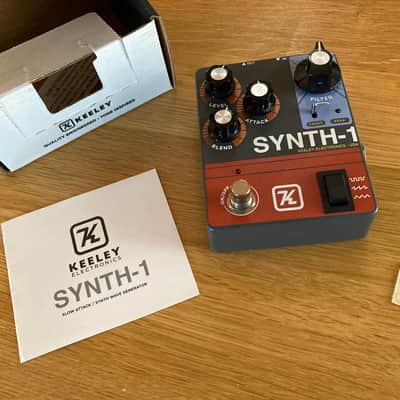 Keeley Synth 1 Reverse Attack Fuzz Wave Generator 2019 - Present Grey / Red / Blue image 8
