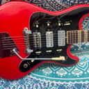 Hofner Galaxie 176 Deluxe 1963 - 1970 - Red Brokat Vinyl