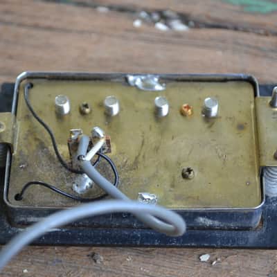 Vintage 1973 Guild Jet Star II Bass Guitar Neck Humbucker Pickup Chrome image 5
