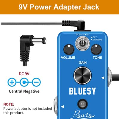 Rowin LEF-321 Bluesy Blues Overdrive Guitar Effect Pedal 2 Modes Bright/Fat Holiday Special $29.80 image 7