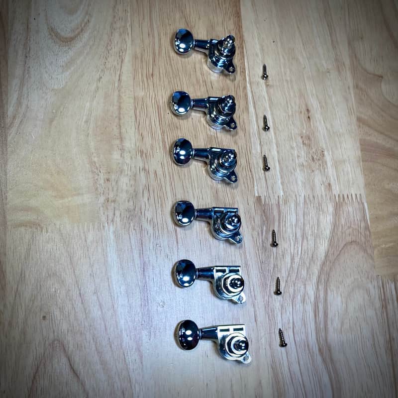Gotoh SG381-07 Tuners - 6 In-line Right-handed - Chrome image 1