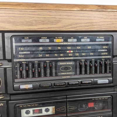 Vintage Soundesign 5863 Double Cassette Stereo System 1980's - 2x Tape Deck, AM-FM image 3