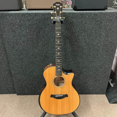 Taylor Builder's Edition 614CE Grand Auditorium Acoustic/Electric Guitar with V-Class Bracing, ES2 Pickup & Hardshell Case 2021 - Natural image 2