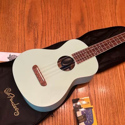 Fender California Coast Series Avalon Tenor Ukulele 2022 - Present - Surf Green image 1