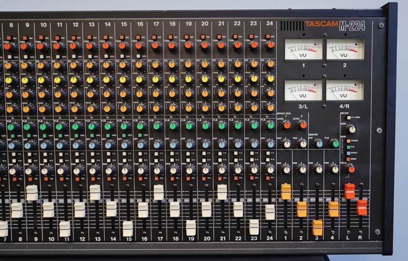Tascam M-224 80's Vintage 24 Channel Analogue Mixer - 240V! | Reverb