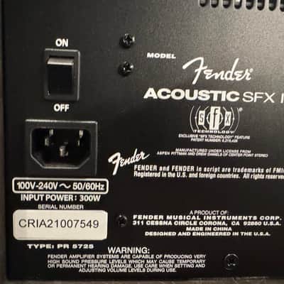 2021 Fender Acoustic SFX II 2-Channel 2 x 100-Watt Acoustic Guitar Combo - Brown image 5