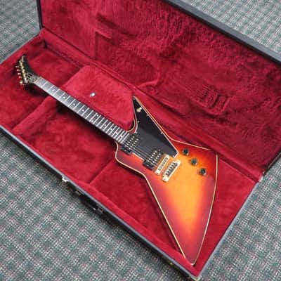 1982 Gibson E2 CMT Explorer Cherry Sunburst! w/OHSC image 11