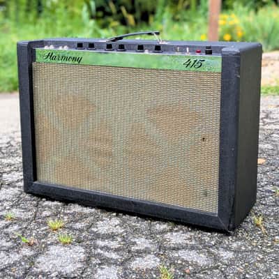 1966 Harmony H415 Amplifier – Vintage 2x12 Tube Workhorse image 2