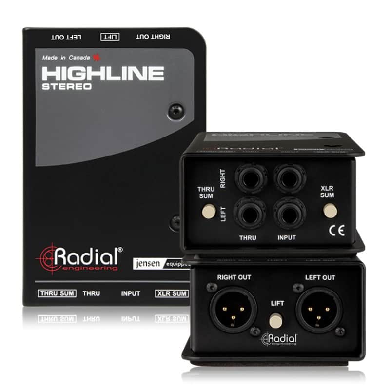 Radial Engineering Highline Stereo Stereo Passive Line Isolator "Free Shipping in the USA" image 1
