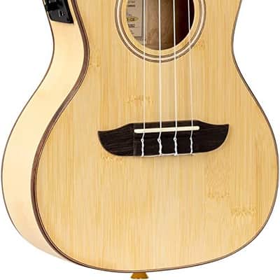 Ortega Guitars, 4-String Horizon Series Revese Headstock Concert Acoustic-Electric Ukulele w/Bag, Right, Natural, Akustisch-Elektronisch (RUBO-CE) image 2