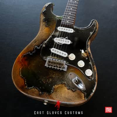 Fender Stratocaster Green Paisley Heavy Aged Relic by East Gloves Customs image 3