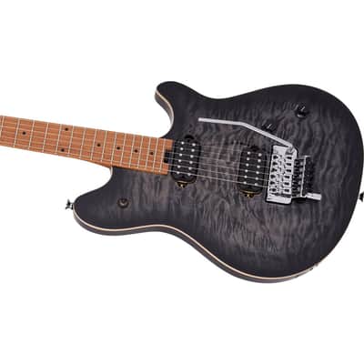 EVH Wolfgang Special QM Electric Guitar, Baked Maple Fingerboard, Charcoal Burst image 16