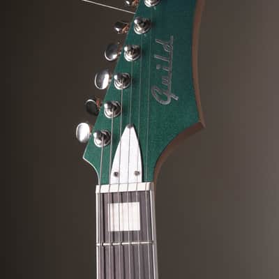 Guild Surfliner Deluxe Electric Guitar - Evergreen Metallic image 5