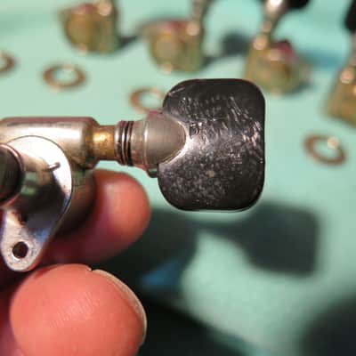 RARE vintage 1963 Grover Pat Pend nickel tuners for Gibson Les Paul es 335 175 sg flying v 330 image 9