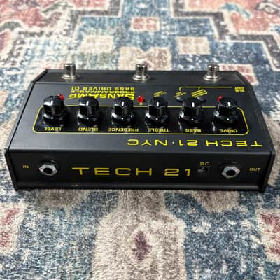 Tech 21 Sansamp Programmable Bass Driver DI Distortion Bass Guitar Effect Pedal! image 5