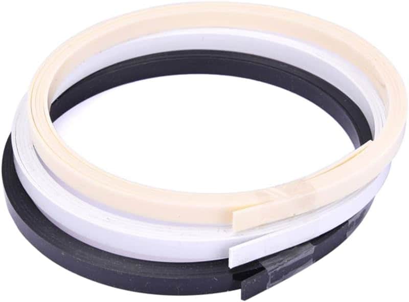 3pcs Plastic Guitar Binding Purfling Strip Guitar Binding Material for Guitar Parts Accessories (Black White Beige) image 1