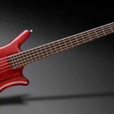 Warwick Pro Series Thumb BO-5 String-Burgundy Red Transparent Satin image 17