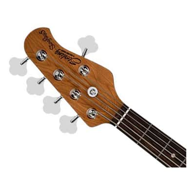 Sterling by Music Man StingRay 5 RAY35 Spalted Maple - 3-Tone Sunburst image 4