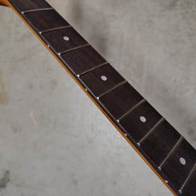 Roasted Maple Strat Neck fits fender Stratocaster body 22 frets image 2