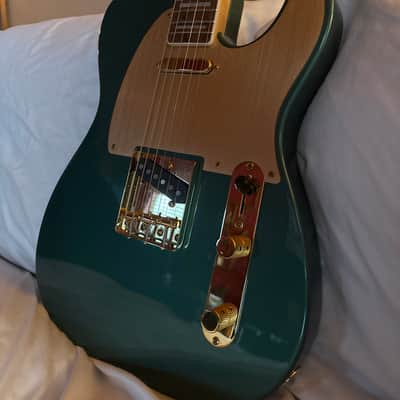 Squier 40th Anniversary Gold Edition Telecaster 2022 - Present - Sherwood Green image 9
