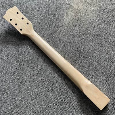 Black Custom DIY Guitar Maple Neck, Rosewood 22 Frets Fingerboard image 4