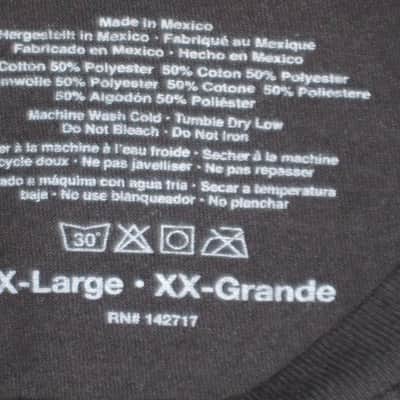 new (with Fender paper hang tag) A+ shape Fender Forever Loud Trusted Quality Black short sleeve T-Shirt, 100% Cotton, Size XXL (XX-Large), p/n: 9101310806 (NO packaging) image 8