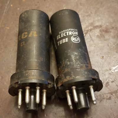 RCA Matched Pair (2) 6V6 Beam Power tNOS AT1000 TESTED Vacuum Tubes metal Audio 1946-1952 image 2
